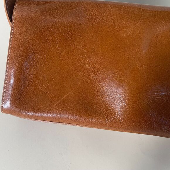 Vintage Caramel Brown Furla Leather Shoulder Bag - Picture 3 of 8